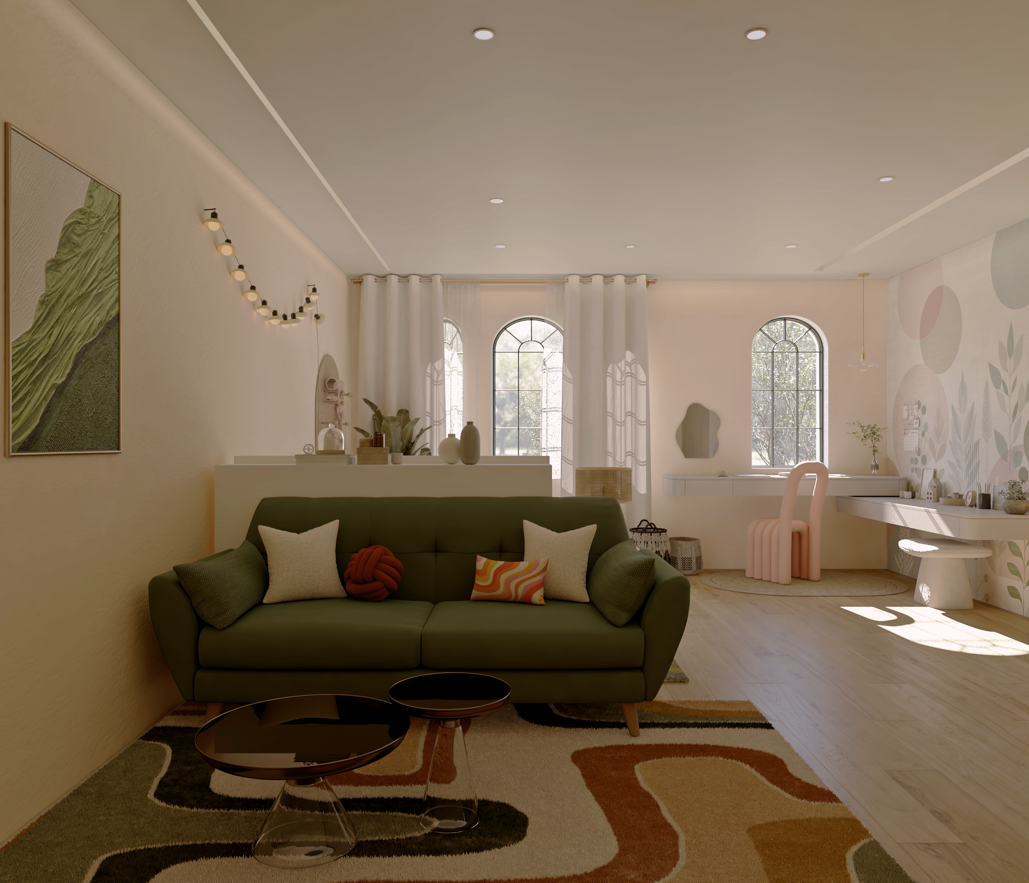 Bedroom 3D Render Camera 2